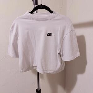 Nike Light Blue Crop Top T-Shirt